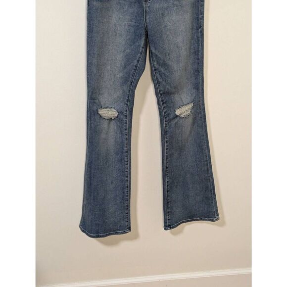 Good American Good Flare Medium Wash Denim Jeans - Size 4/27 - Picture 3 of 7